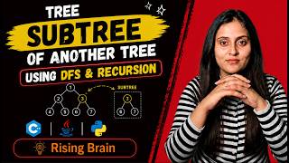 Subtree of Another Tree | DFS & Recursive Approach | Python, Java, C++ | Binary Tree DSA
