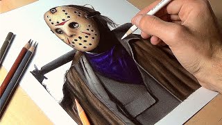 jason voorhees drawing easy mask access