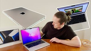 SILVER MacBook Pro 14 M1 Pro 2021 | Unboxing and First Impressions + Quick 13