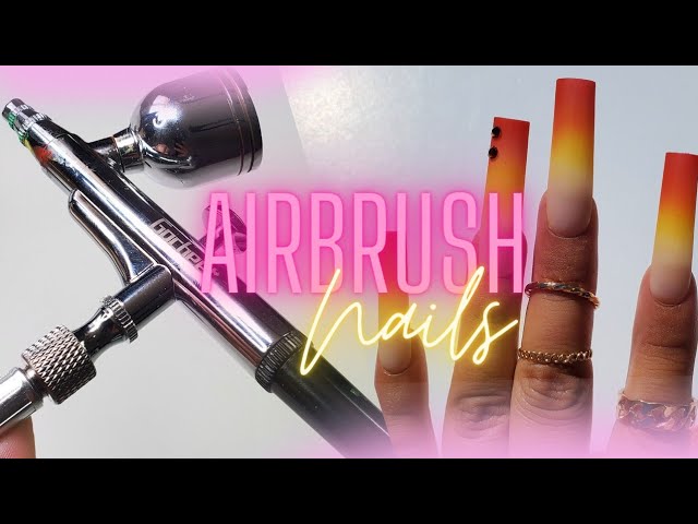 HOW TO AIR BRUSH : OMBRE AIRBRUSH, PRESSON NAILS