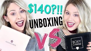 $140?? | UNBOXING: Boxycharm VS Glossybox