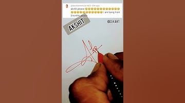 AKSHIT #signature #shorts #ytshorts #viralshorts #by D.K ART