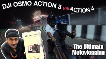 DJI Osmo Action 3 vs Action 4 MotoVlog Test – Low Light, Stabilization & Sound Compared!