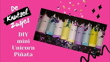 DIY mini unicorn piñata!