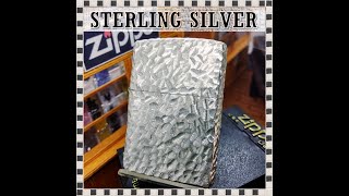 №1480 ZIPPO スターリングシルバー ハンマートーン調 2010年-