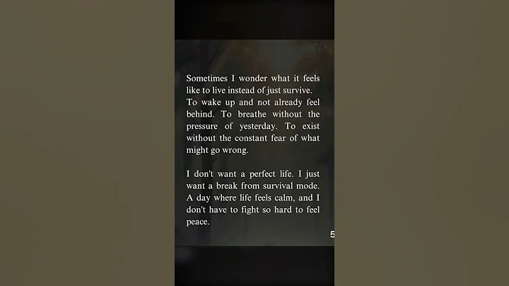 I wonder what it feels like to live instead of just survive| Motivation,