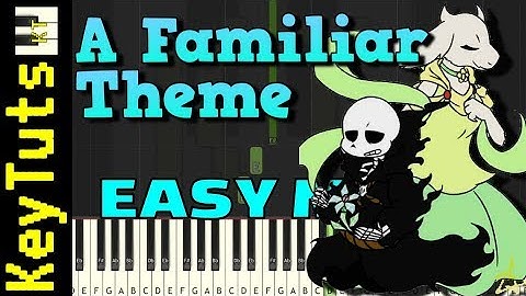 A Familiar Theme from Glitchtale - Easy Mode [Piano Tutorial] (Synthesia)