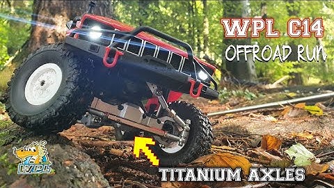 WPL C14 first offroad run with "TITANIUM AXLES"