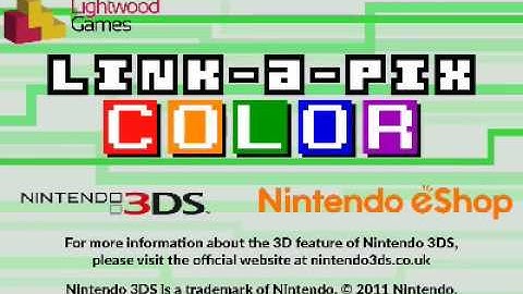Link-a-Pix Colour for Nintendo 3DS Trailer