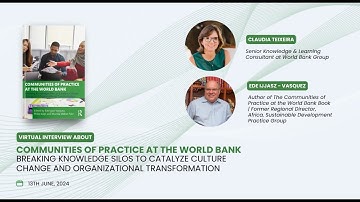 Virtual Interview | Communities of Practice at the World Bank Book