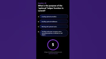 What is the purpose of the optional helper function in Laravel