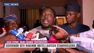 Governor Makinde Meets LAUTECH Stakeholders To Resolve ASUU Strike