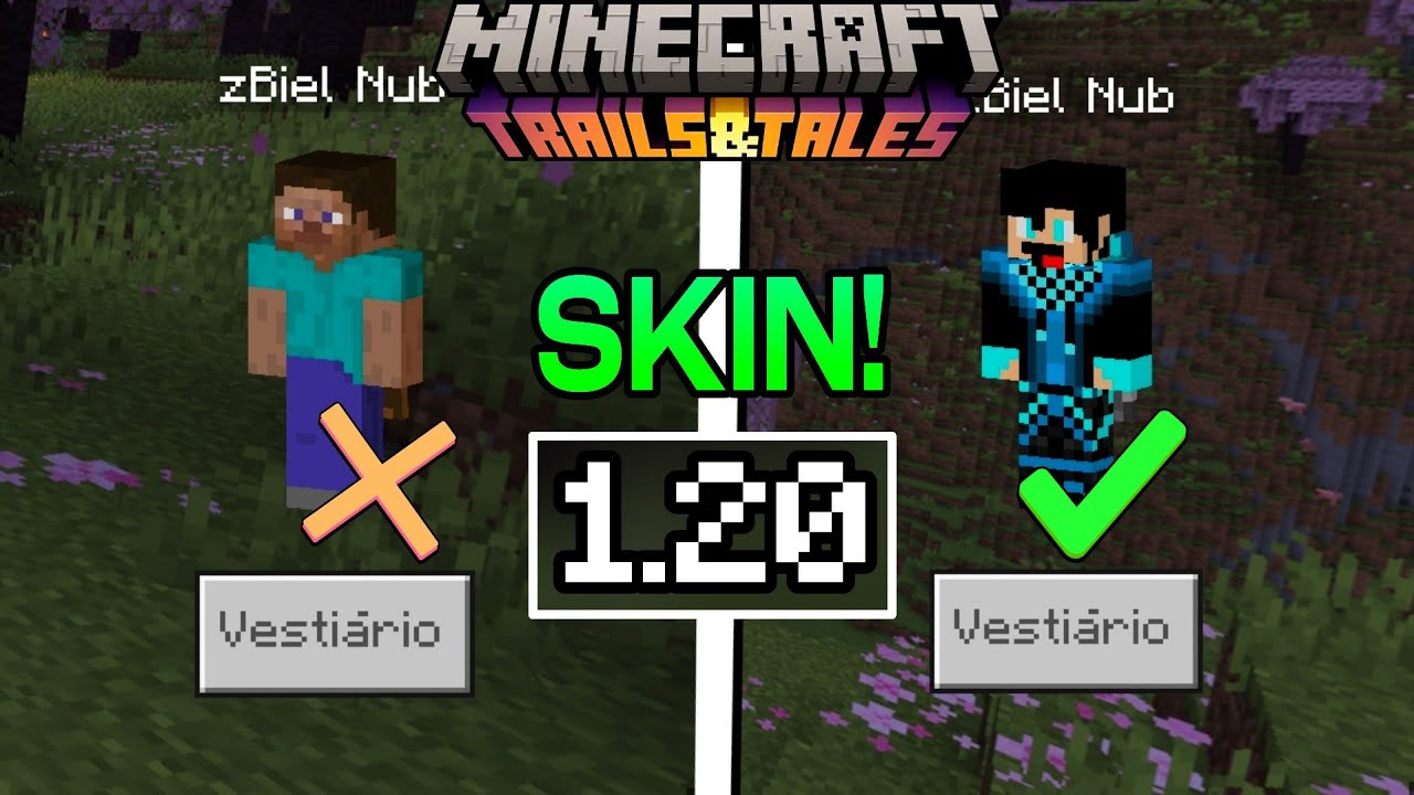 Minecraft: 7 skins serão adicionadas no patch 1.20 - Folha do Uberaba