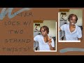 TWO STRAND STARTER LOCS I 2ND SET I ESSENCEOFSHAY #tigerlileesquad #starterlocs #twostrandtwists