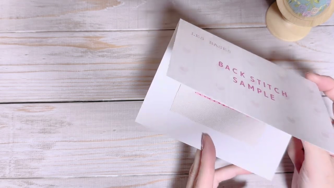 Backstitch Sample Card - YouTube