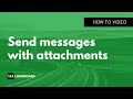 How to attach a document when messaging freight brokers and shippers about available truck loads.