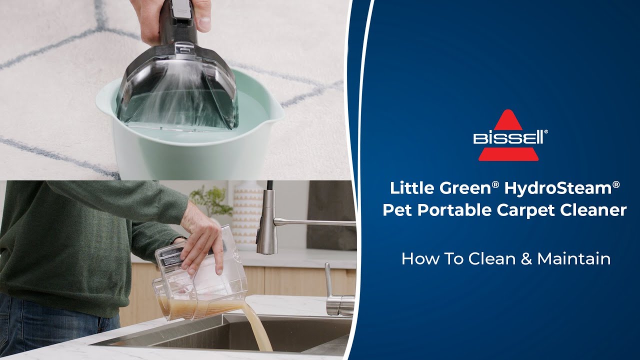 BISSELL Little Green HydroSteam Pet PortableCarpet Cleaner 