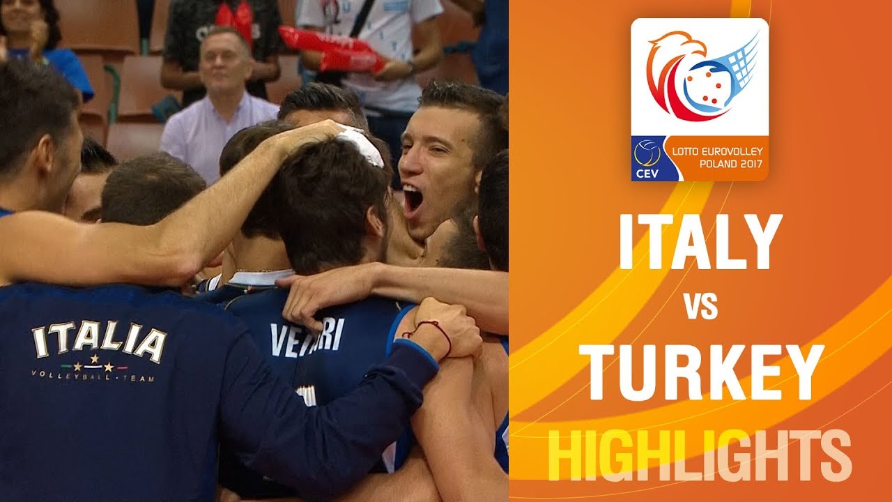 Highlights | Italy vs Turkey | LOTTO EUROVOLLEY POLAND 2017