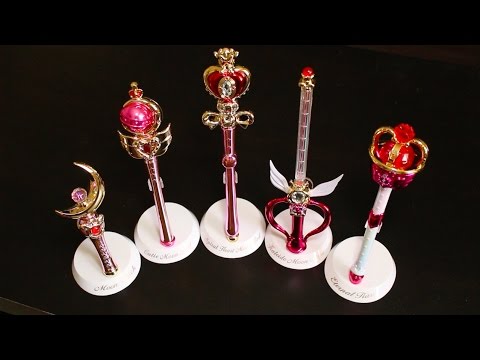 Bandai Sailor Moon Stick & Rod 2 Set of 4 for sale online 