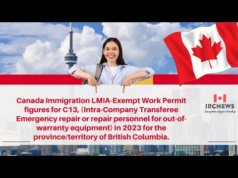 Canada LMIA-Exempt Work Permit (C13) | Intra-Company Transferee Repair Stats for BC (2023)