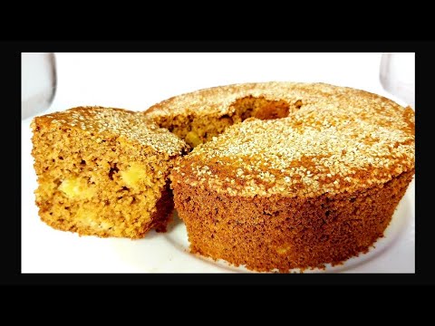 BOLO DE AVEIA COM MAÇÃ, FOFINHO E FÁCIL DE FAZER