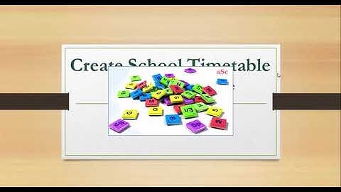 Part 3 - How to Create School Timetable using ASC Timetables - (Tamil)