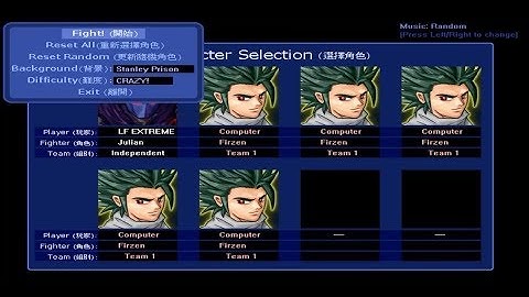 LF2 - Julian VS 5 Firzen (CRAZY)!!