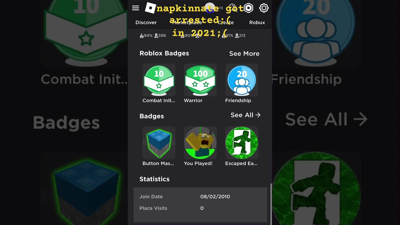 napkinnate got arrested in 2021;(