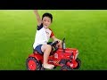 Car Toy Assembly Tractor with Fruit Play Funny Outdoor Playground Activity