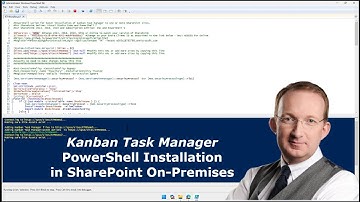 Install  Kanban Task Manager in SharePoint On-Premises with a PowerShell Script.