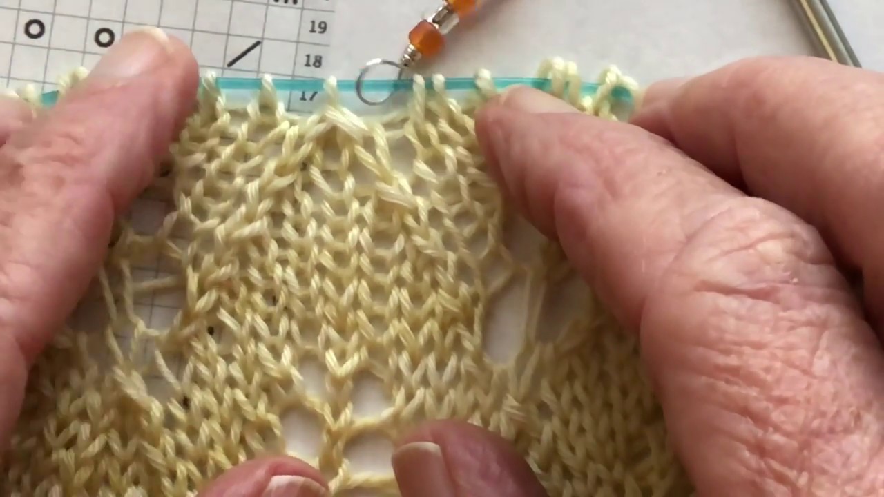Double Decreases and Moving Markers in Lace - YouTube