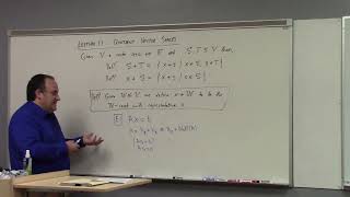 Linear Algebra: Lecture 13: Quotient Vector Space, 9-21-26