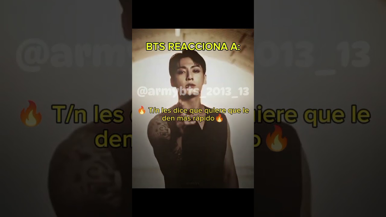 BTS REACCIONA A:(Me lo pidió una seguidora)