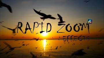 Rapid zoom Effect In Davinci Resolve । Rapid zoom effects। Bong editing
