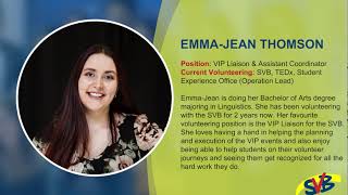 Emma-Jean Thomson | Volunteer Assistant | SVB | Memorial University of Newfoundland