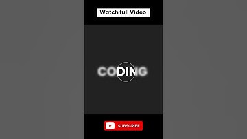 Focus Text Effect #shorts | #codingspirit