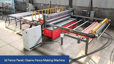 3d Fence Panel, Clearvu Fence Making Machine | DAPU Machinery