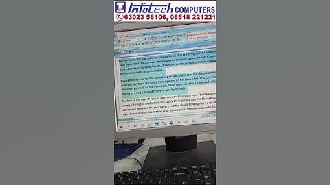 How to strike paragraph in MS Word | Infotech Computers Bhagya Nagar Kurnool 6302358106 #training