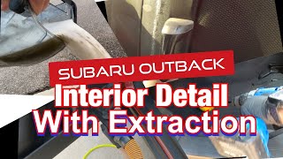 Interior Detail with Extraction Services on a Subaru Outback