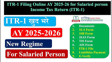 How to File ITR Online 2025-26 | ITR filing online 2025