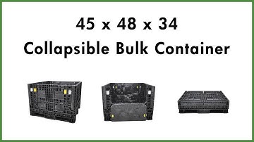 45 x 48 x 34 Collapsible Plastic Bulk Container