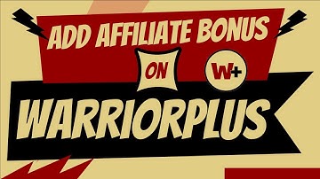 How To Add Your Affiliate Bonus In WarriorPlus (And OTO bonuses too!)