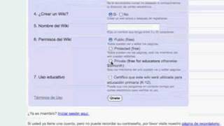 Tutorial Wikispaces - Solicitar una cuenta educativa