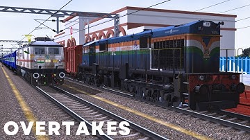 Back To Back Overtakes | Indian Train Simulator 2024 | MSTS Gameplay | OpenRails