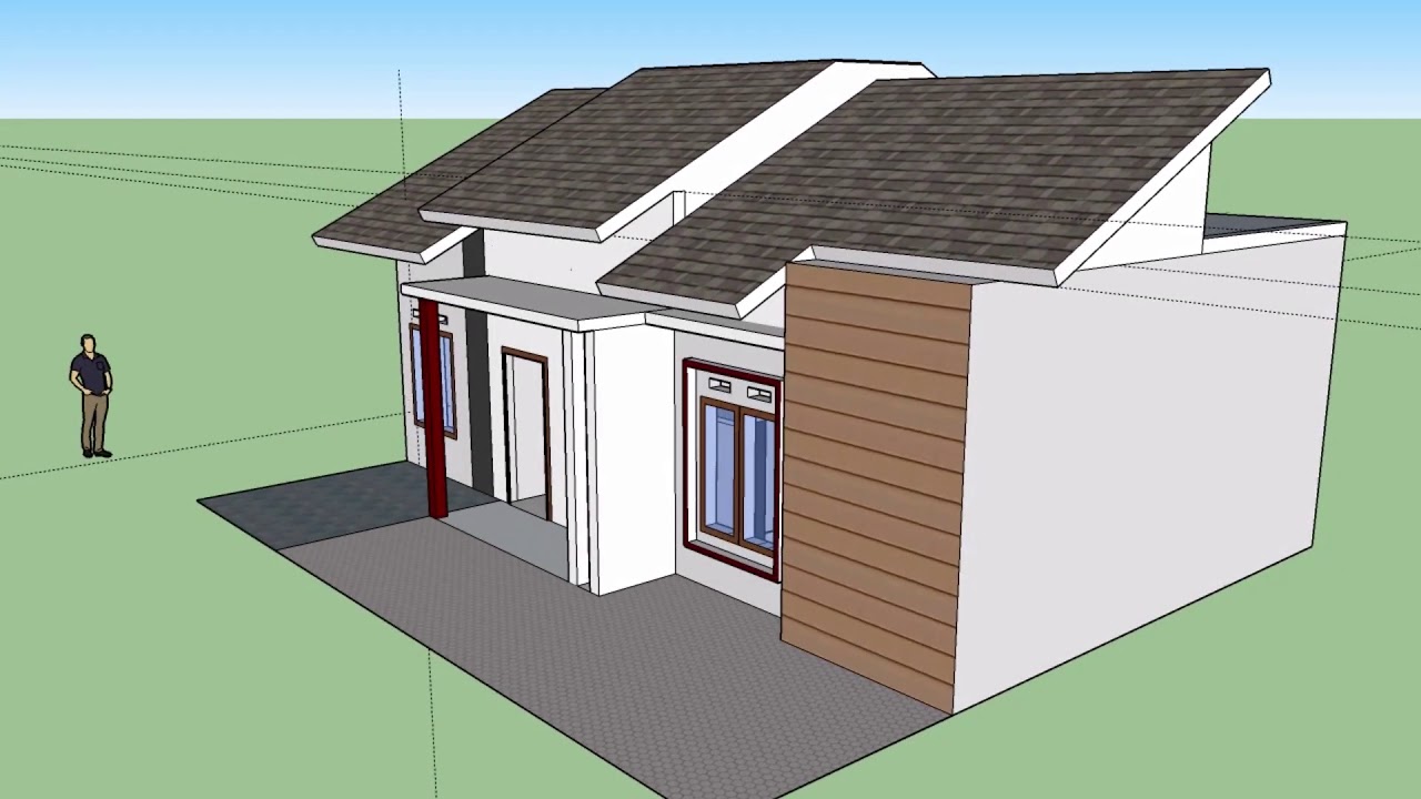  Desain  Rumah  Minimalis  10x6 Model menyamping YouTube 