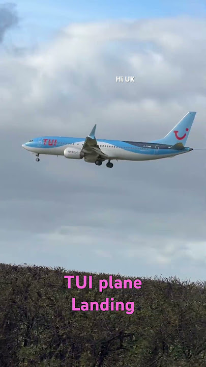 TUI plane Landing #reelsvideo #aviation #reelsvideo #airplaneflight