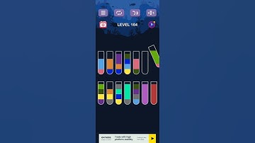 water sort puzzle level 164 guru #game #puzzlegame #gaming