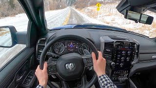 2022 RAM 1500 Rebel G/T - POV Snow Drive (Binaural Audio)