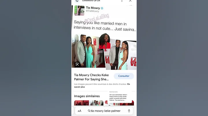 PHOTOS OF TIA MOWRY CONFRONTING KEKE PALMER FOR FL...