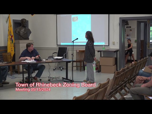 Town of Rhinebeck Zoning Board 05/15/2024